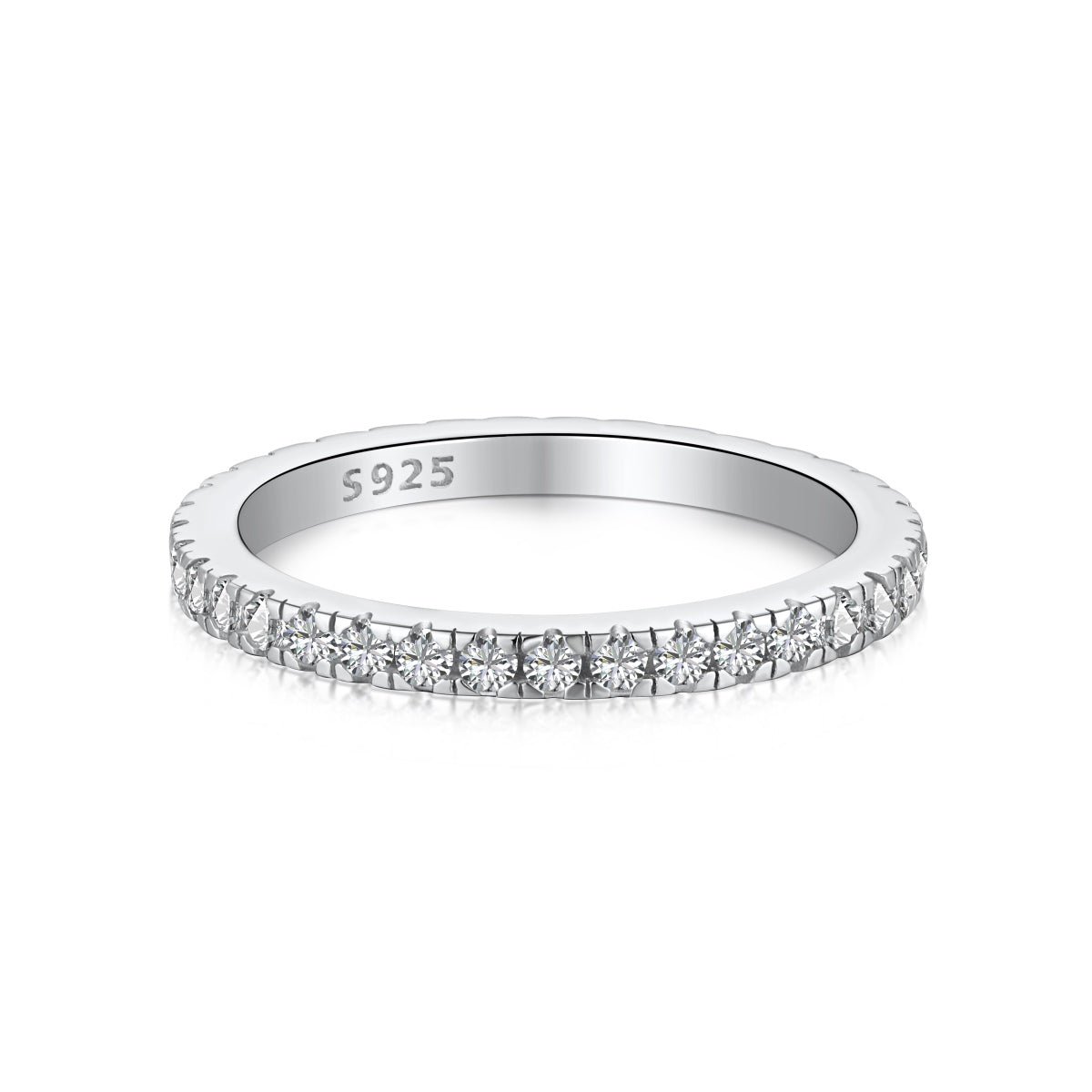 [Revel Jewelry]Delicate Sparkling Round Cut Daily Ring