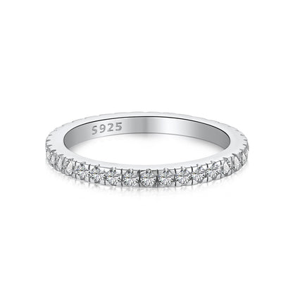 [Revel Jewelry]Delicate Sparkling Round Cut Daily Ring