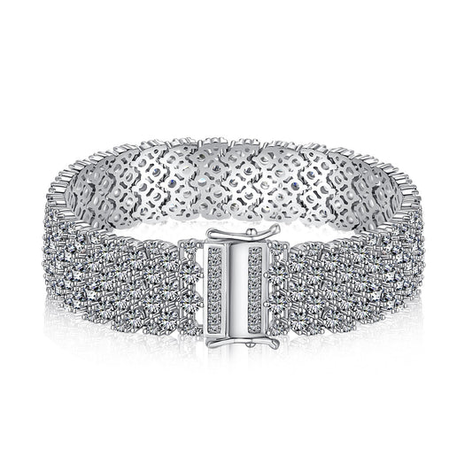 [Revel Jewelry]Ornate Elegant Round Cut Party Bracelet