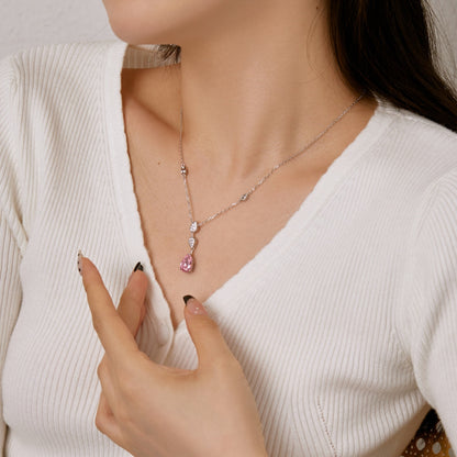 [Revel Jewelry]Dazzling Pear Cut Necklace