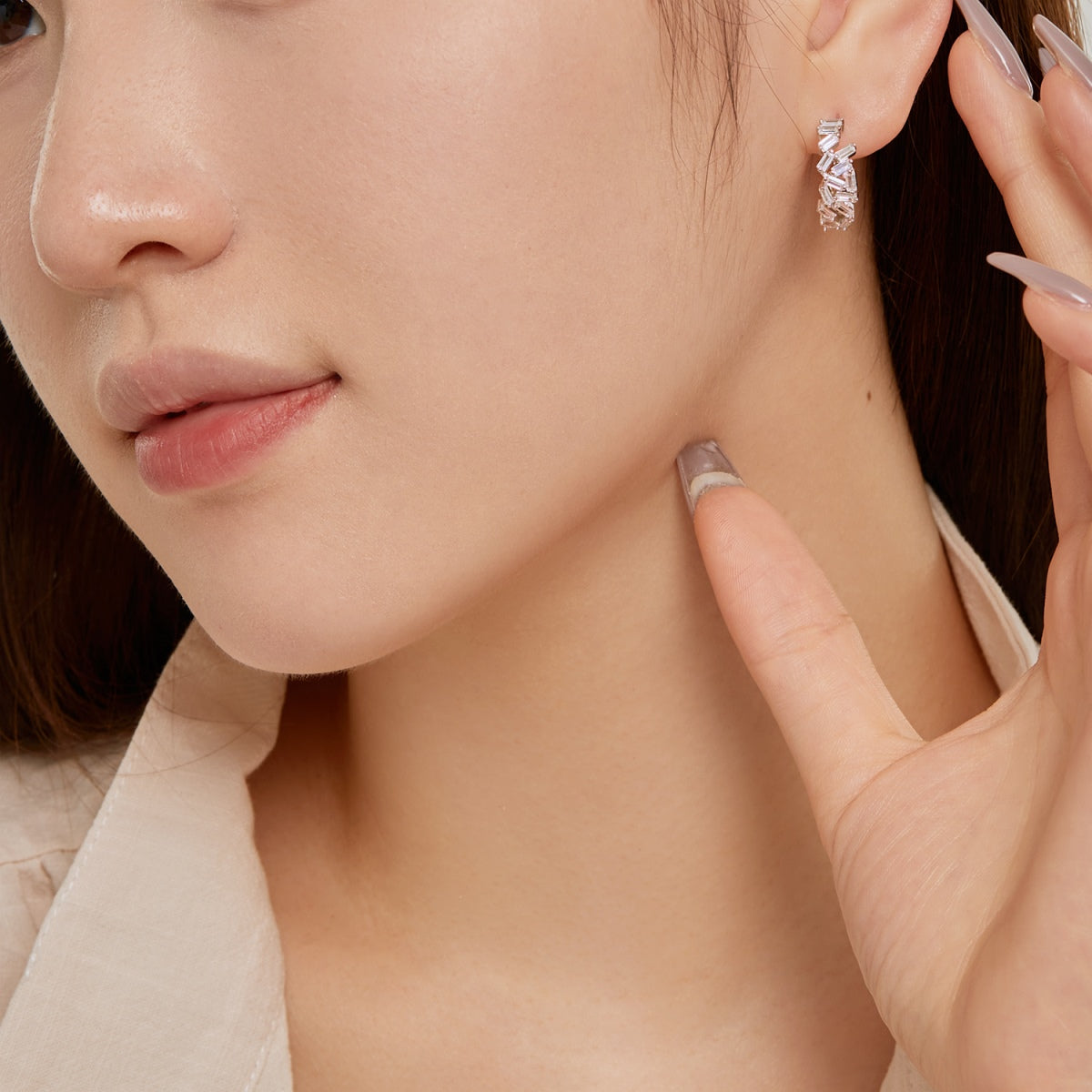 [Revel Jewelry]Dazzling Colorful Emerald Cut Daily Earrings