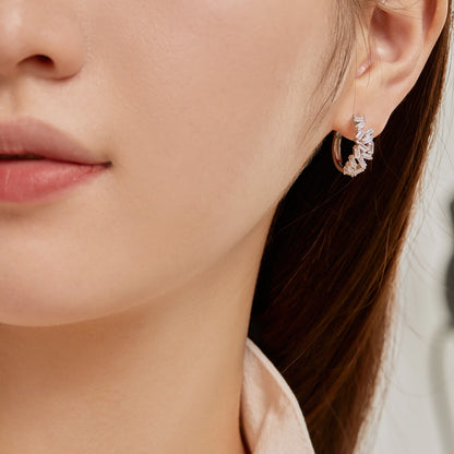 [Revel Jewelry]Dazzling Colorful Emerald Cut Daily Earrings