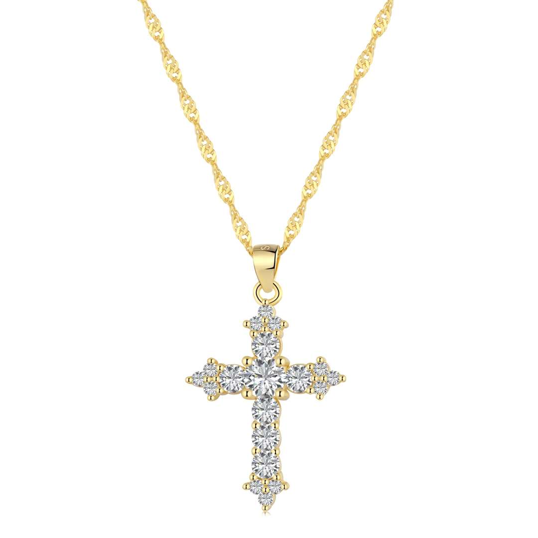 [Revel Jewelry]Zarte Kreuzkette