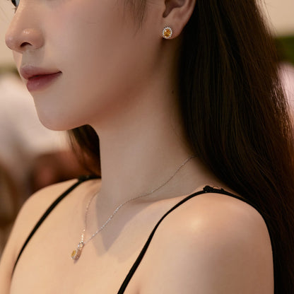 [Revel Jewelry]Delicate Radiant Oval Cut Daily Earrings