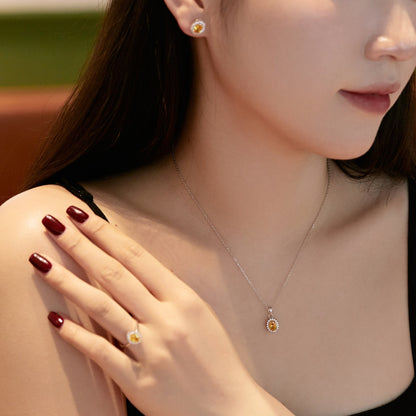 [Revel Jewelry]Delicate Radiant Oval Cut Daily Earrings