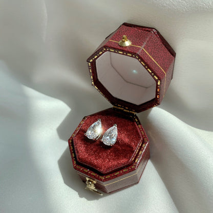 [Revel Jewelry]Ornate Water Drop Shape Earrings