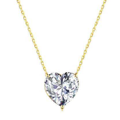 [Revel Jewelry]6.0 carat Radiant Heart Shape Necklace