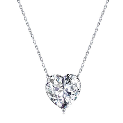 [Revel Jewelry]6.0 carat Radiant Heart Shape Necklace