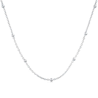 [Revel Jewelry]Small Bead Clavicle Chain Simple Necklace