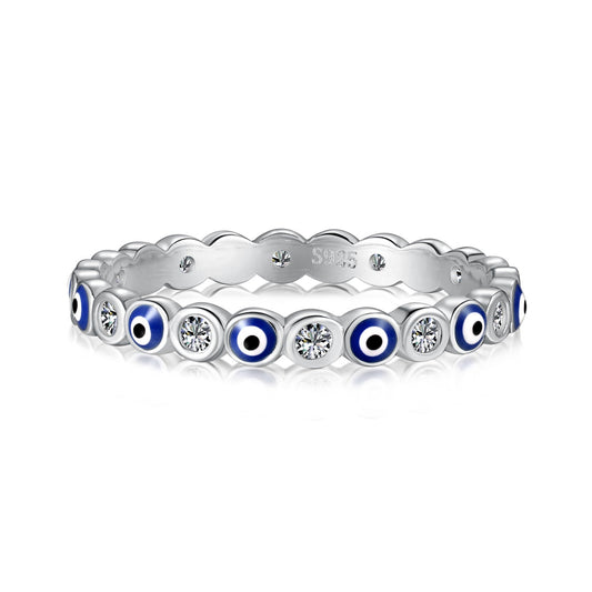 [Revel Jewelry]Sparkling Vibrant Round Shape Daily Ring