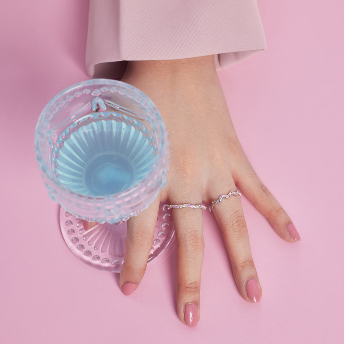 [Revel Jewelry]Ornate Vibrant Round Cut Daily Ring
