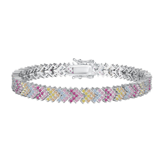 [Revel Jewelry]Verspieltes Armband mit funkelnden runden Steinen für festliche Anlässe