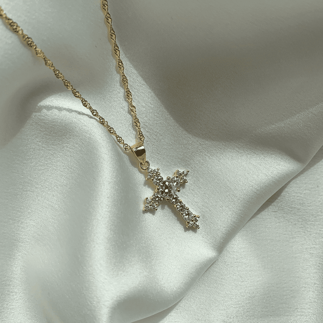 [Revel Jewelry]Zarte Kreuzkette