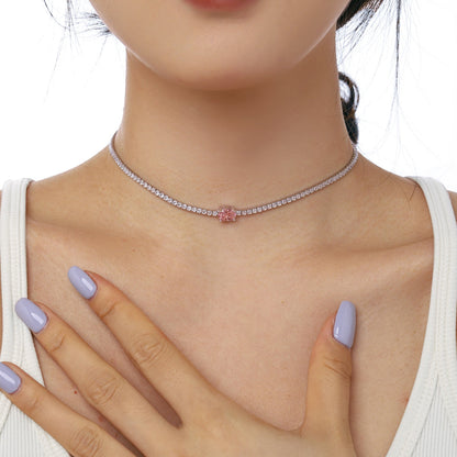 [Revel Jewelry]1.0 Carat Shining Oval Cut Necklace