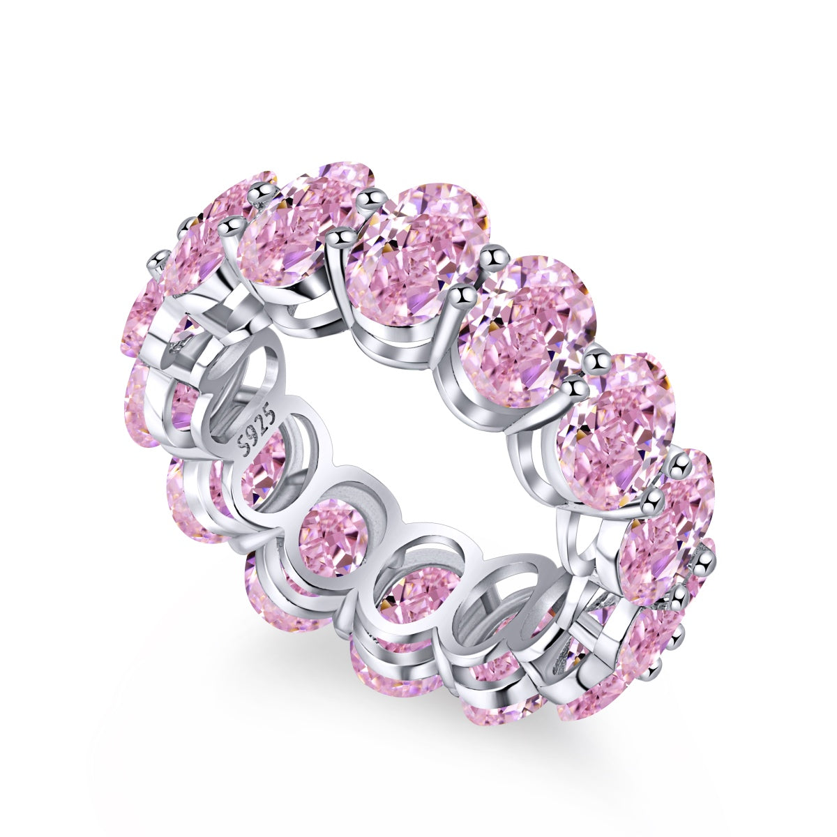 [Revel Jewelry]Dainty Elongated Cushion Cut Tennis Ring