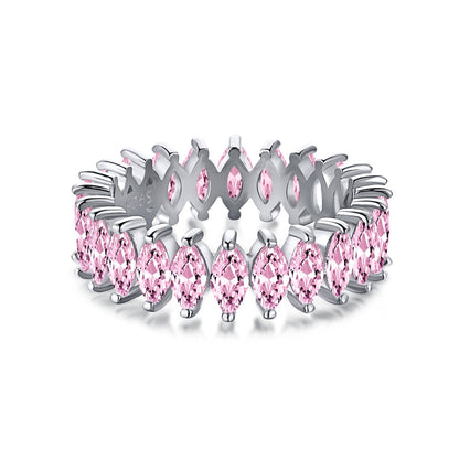 [Revel Jewelry]Gorgeous Marquise Cut Tennis Ring