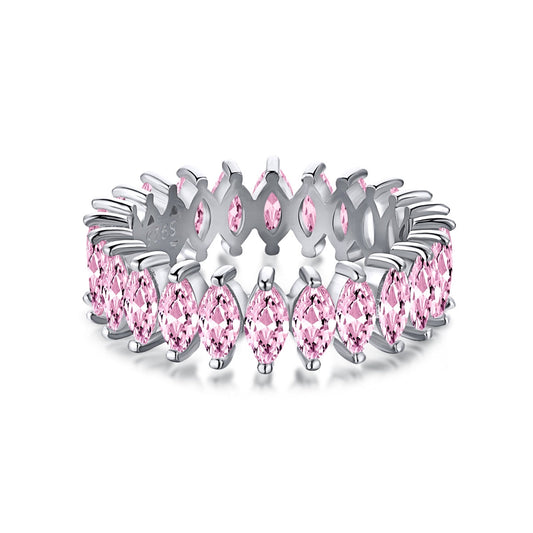 [Revel Jewelry]Gorgeous Marquise Cut Tennis Ring