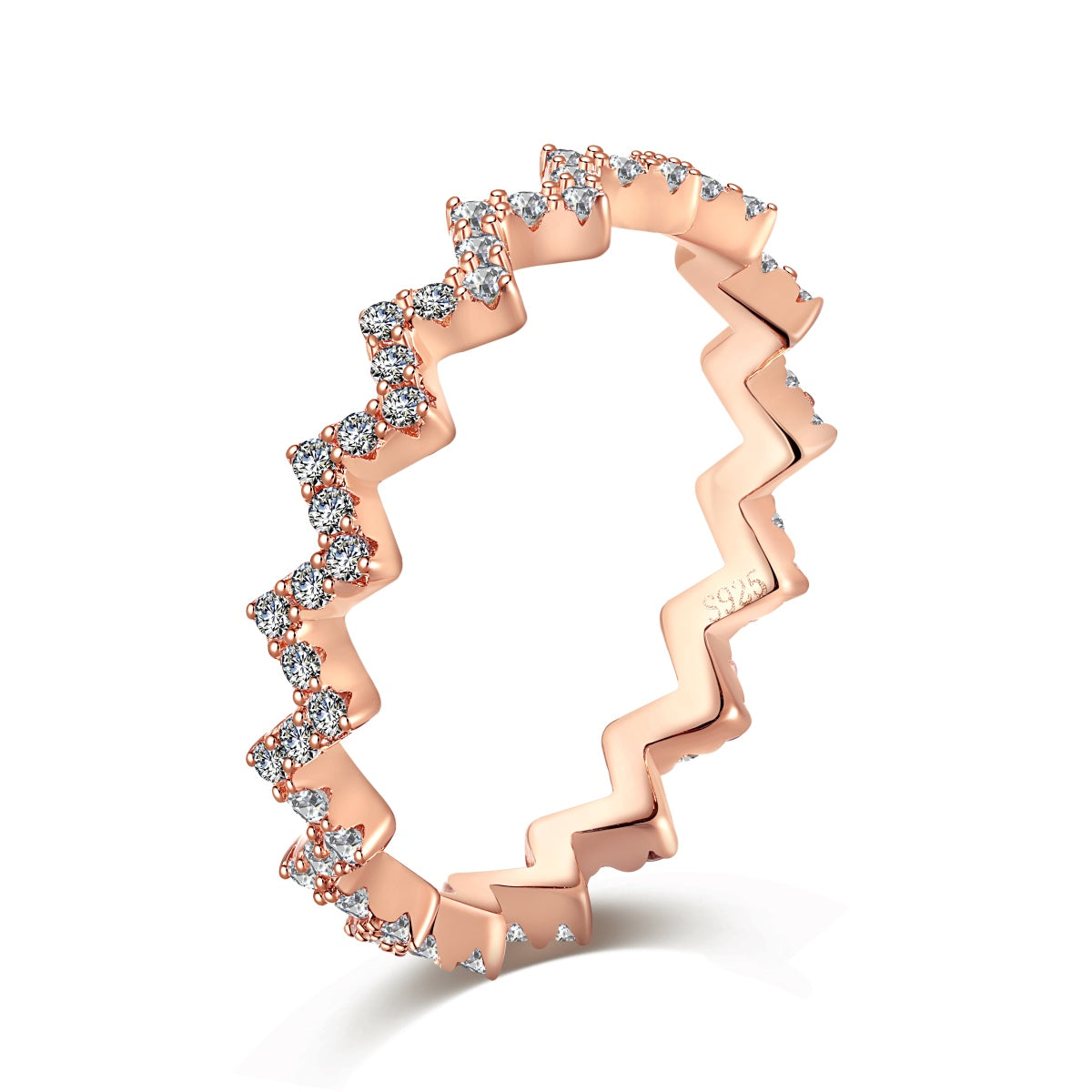 [Revel Jewelry]Delicate Enchanting Wave Shape Daily Ring