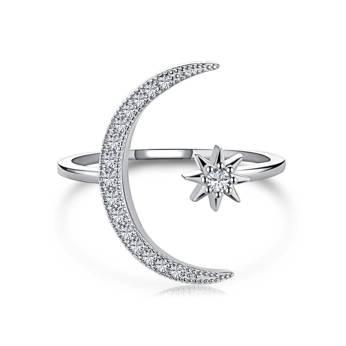 [Revel Jewelry]Eternity Moon & Star Ring