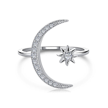 [Revel Jewelry]Eternity Moon & Star Ring