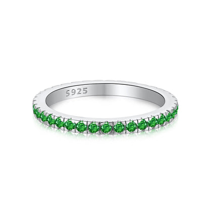 [Revel Jewelry]Delicate Sparkling Round Cut Daily Ring