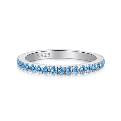 [Revel Jewelry]Delicate Sparkling Round Cut Daily Ring
