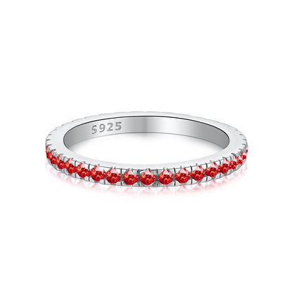 [Revel Jewelry]Delicate Sparkling Round Cut Daily Ring