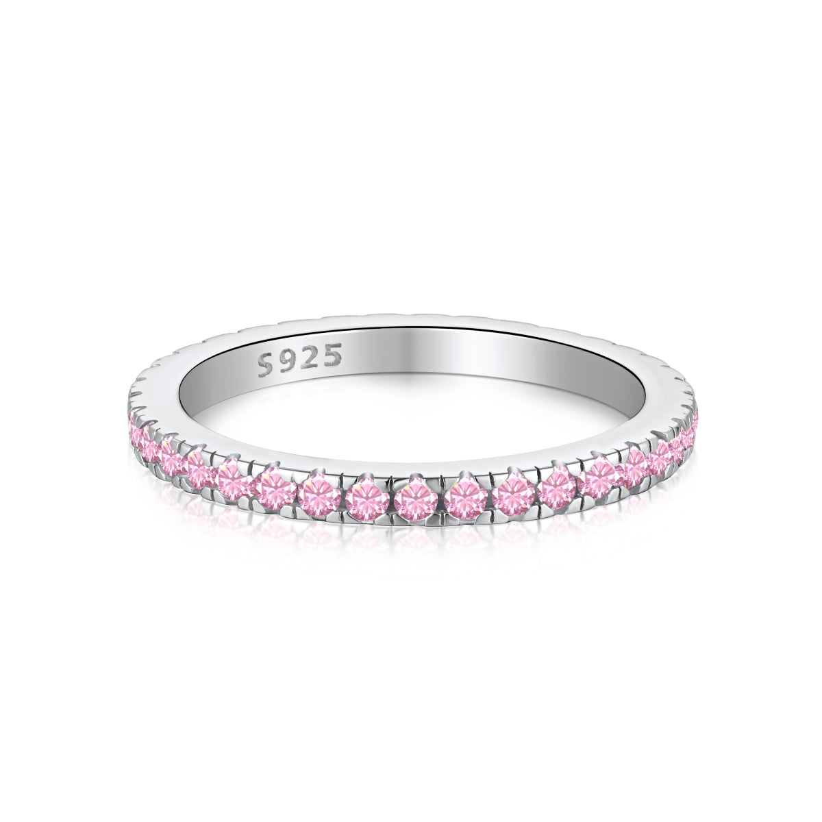 [Revel Jewelry]Delicate Sparkling Round Cut Daily Ring