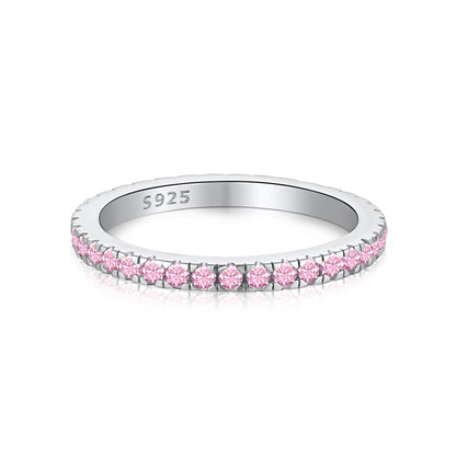 [Revel Jewelry]Delicate Sparkling Round Cut Daily Ring