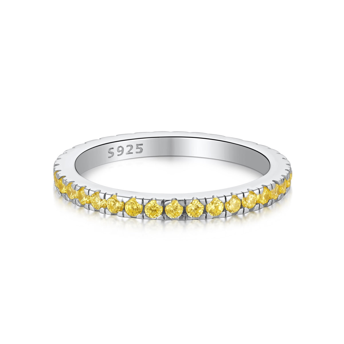 [Revel Jewelry]Delicate Sparkling Round Cut Daily Ring