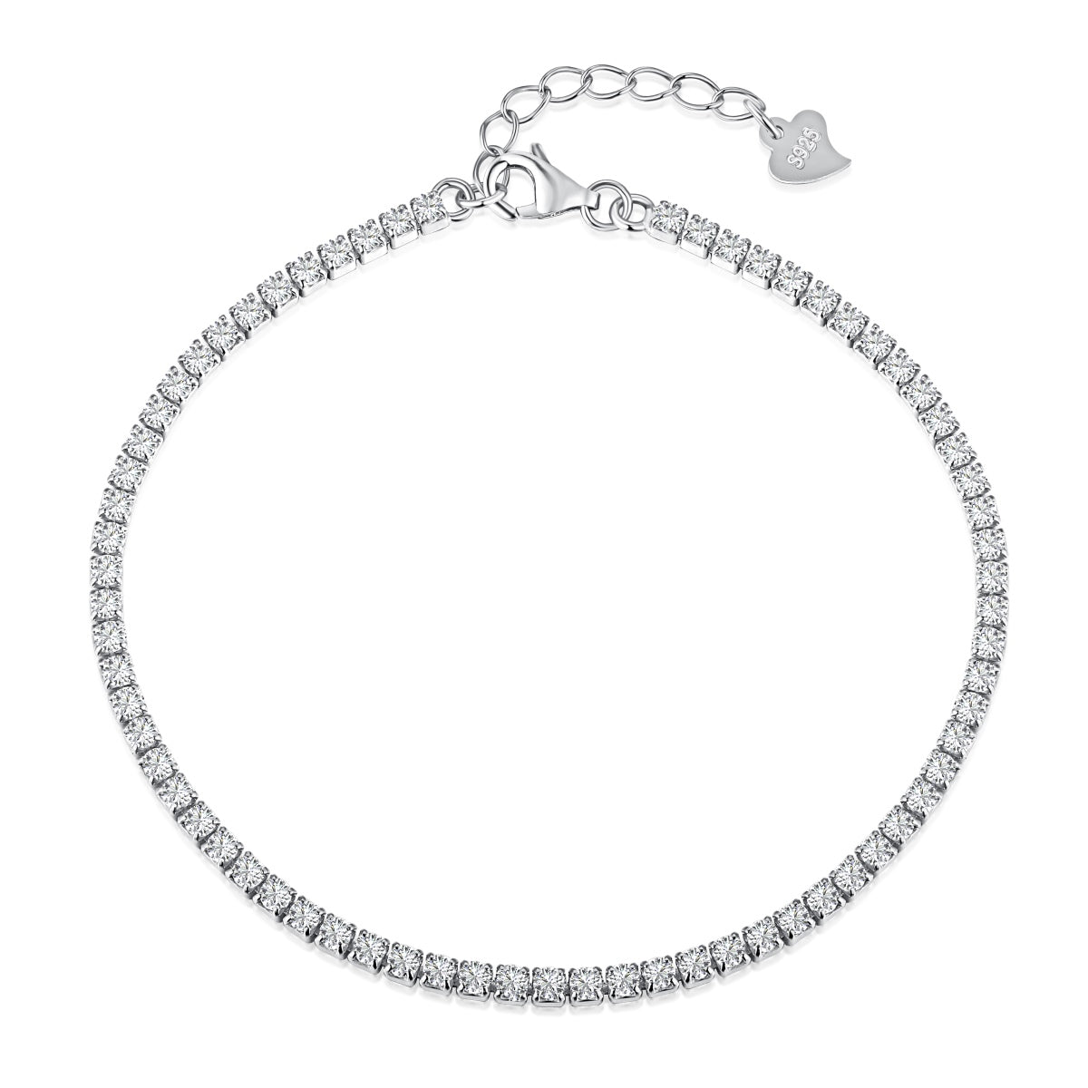 [Revel Jewelry]Radiant Shinning Princess Cut Tennis Bracelet
