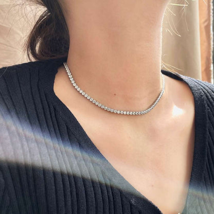 [Revel Jewelry]Elegant Tennis Chain Necklace