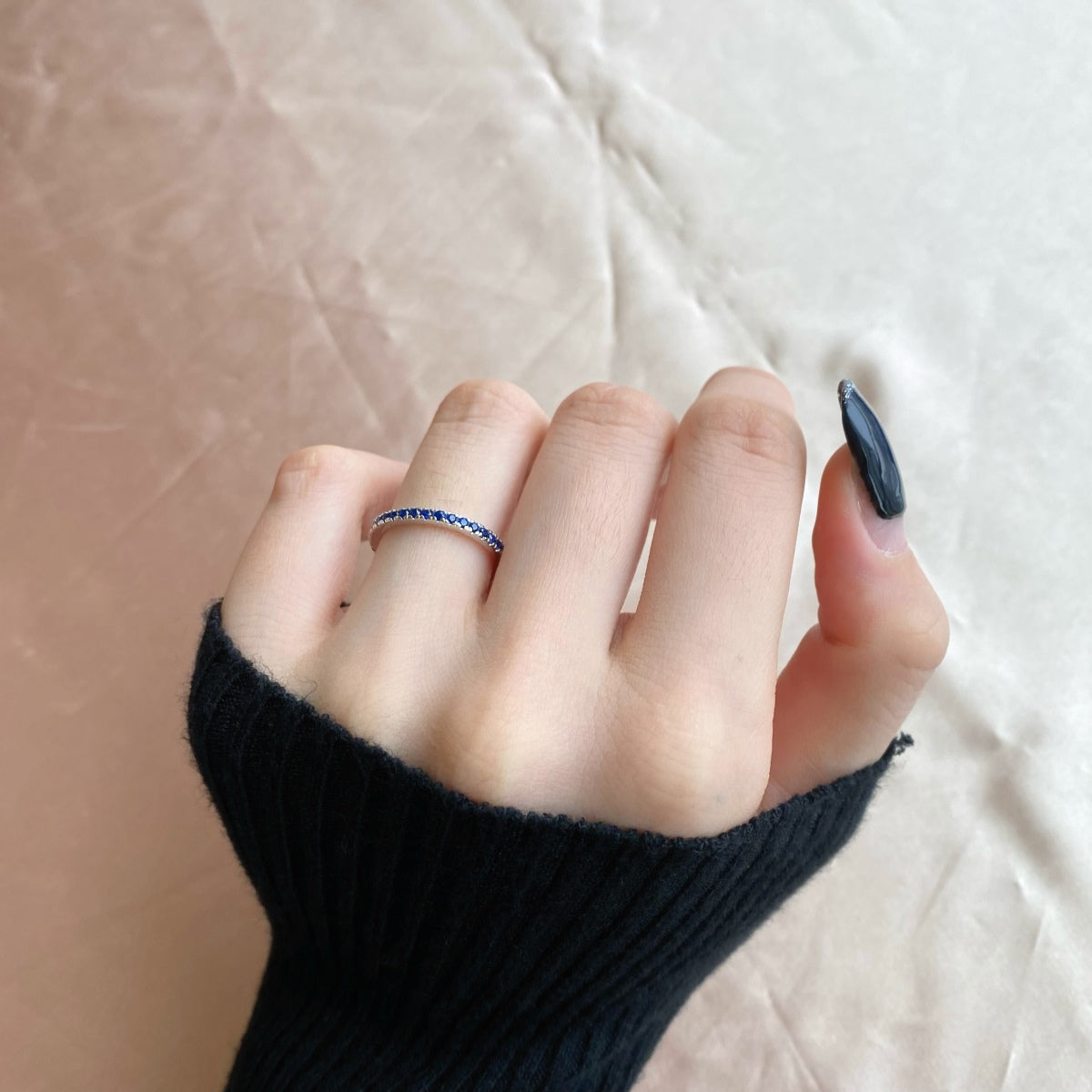 [Revel Jewelry]Delicate Sparkling Round Cut Daily Ring