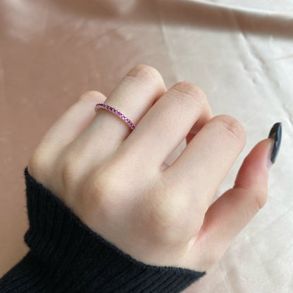 [Revel Jewelry]Delicate Sparkling Round Cut Daily Ring