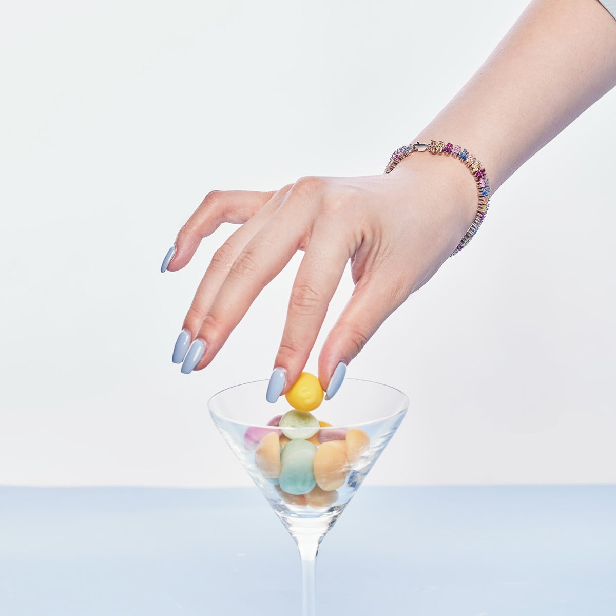 [Revel Jewelry]キラキラ輝く精巧なマルチカット パーティーブレスレット