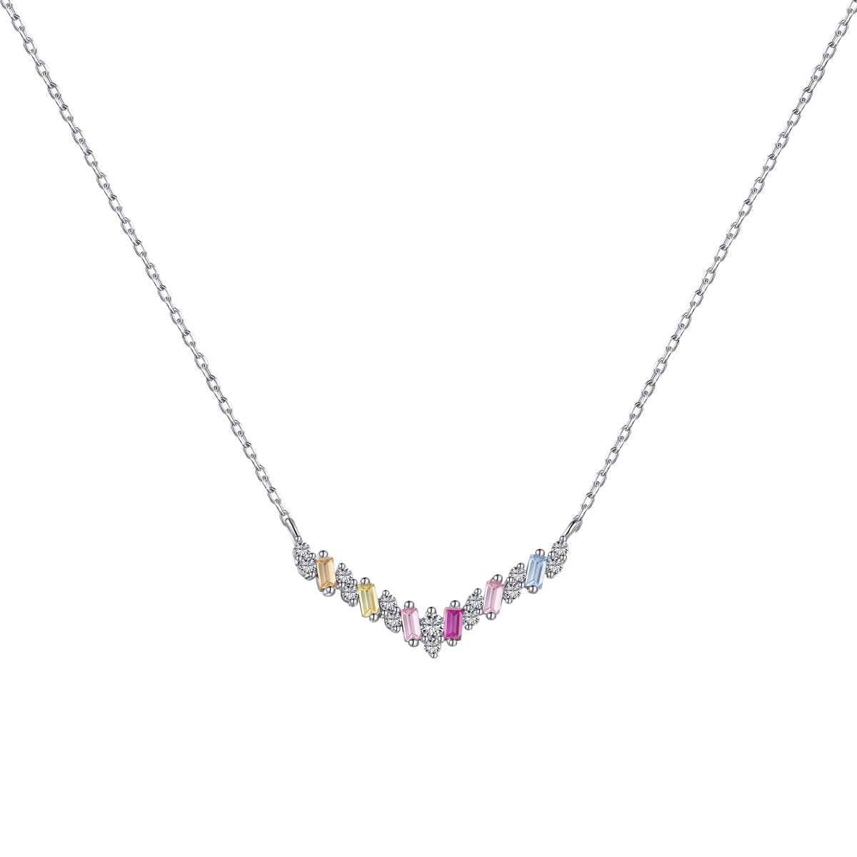 [Revel Jewelry]Regenbogenhalskette "Dazzling"