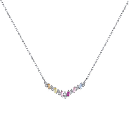 [Revel Jewelry]Regenbogenhalskette "Dazzling"