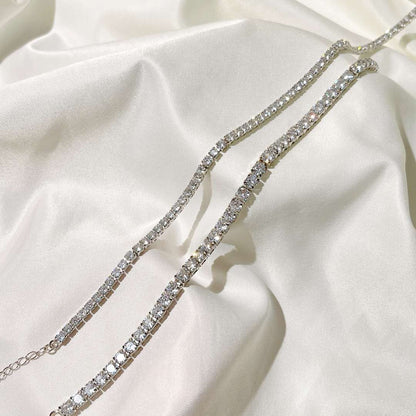 [Revel Jewelry]Elegant Tennis Chain Necklace