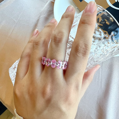 [Revel Jewelry]Dainty Elongated Cushion Cut Tennis Ring