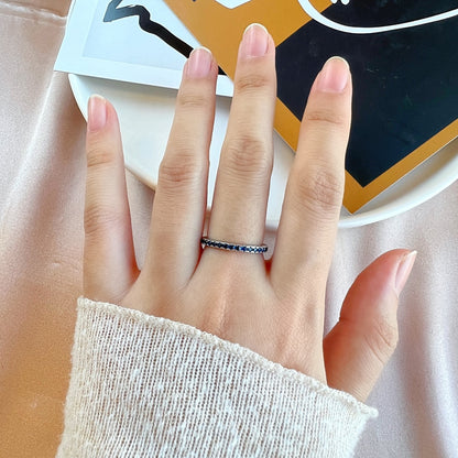 [Revel Jewelry]Delicate Sparkling Round Cut Daily Ring