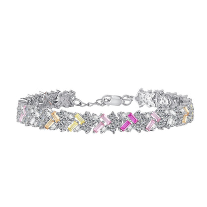 [Revel Jewelry]光り輝くユニークなマルチシェイプデイリーブレスレット