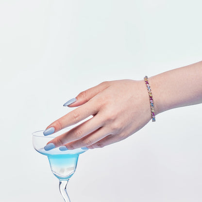[Revel Jewelry]華やかな輝きを放つ多面カットパーティーブレスレット