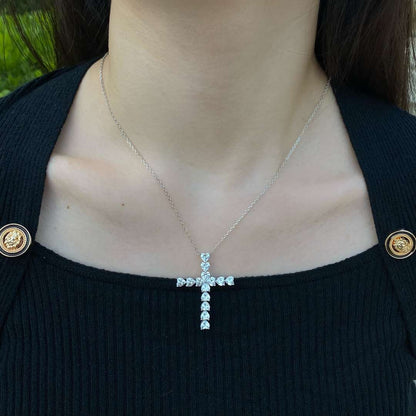 [Revel Jewelry]Radiant Cross Shape Necklace