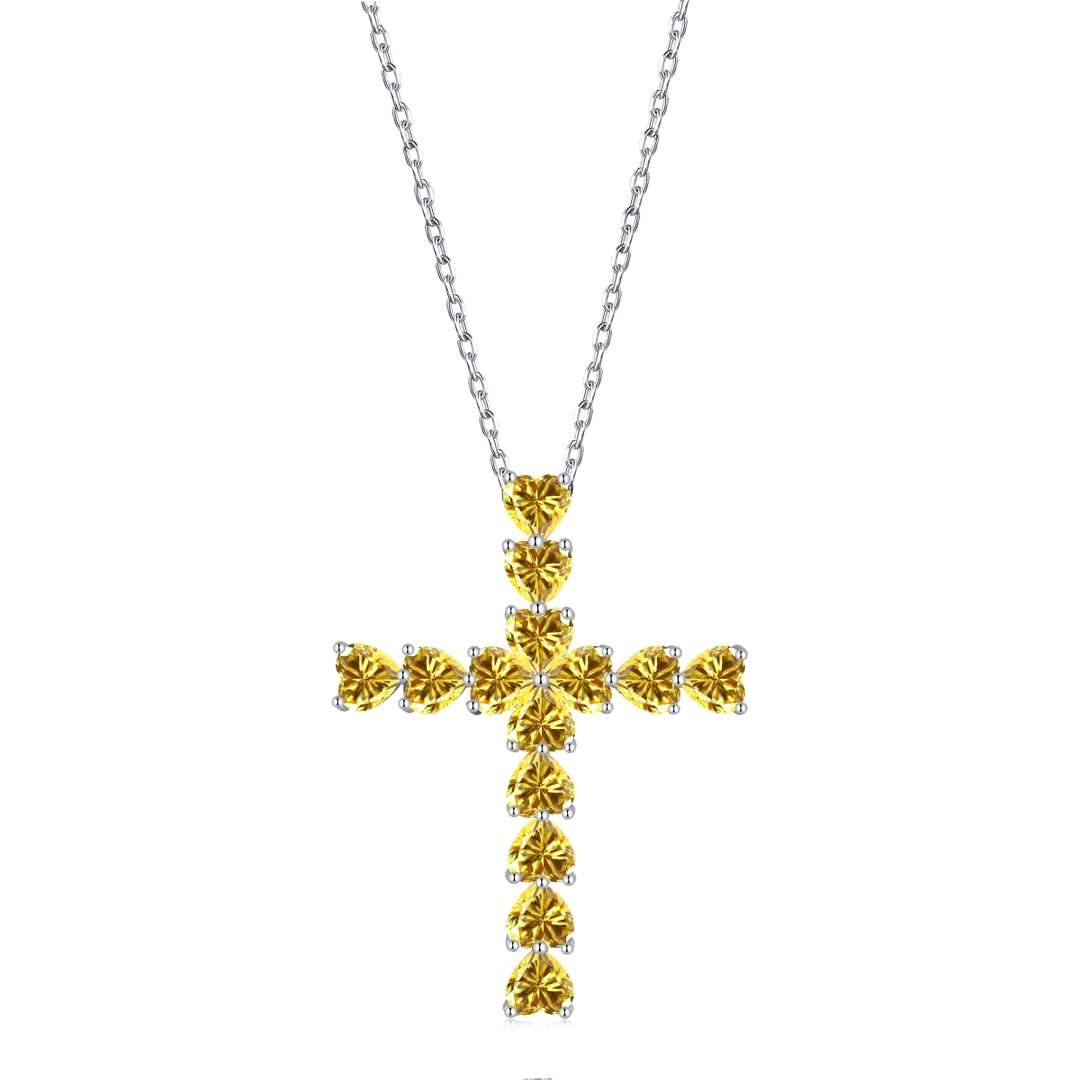[Revel Jewelry]Radiant Cross Shape Necklace