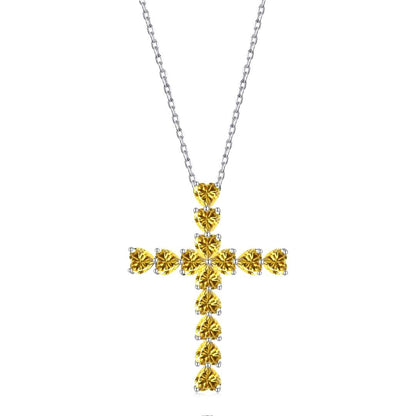 [Revel Jewelry]Radiant Cross Shape Necklace
