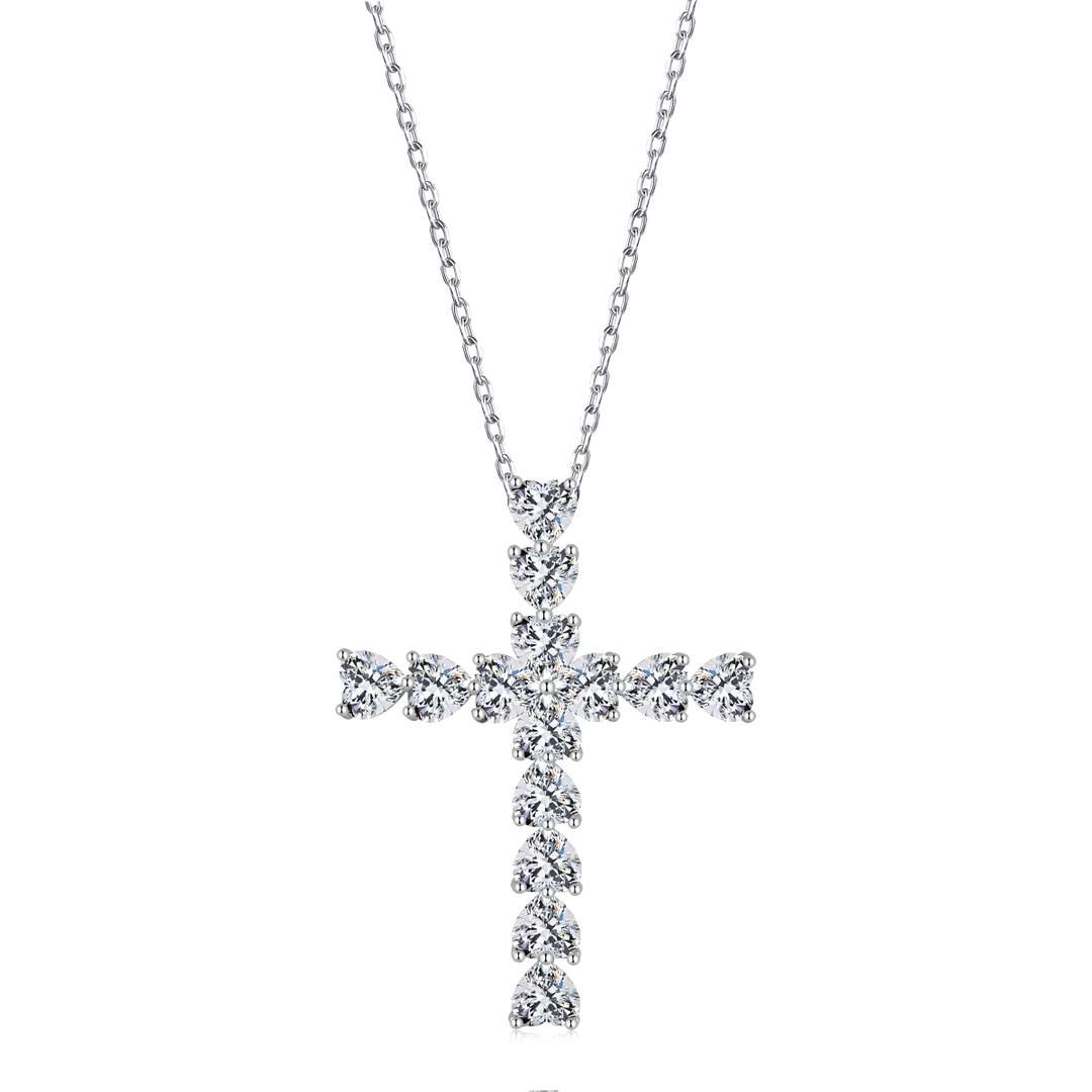 [Revel Jewelry]Radiant Cross Shape Necklace