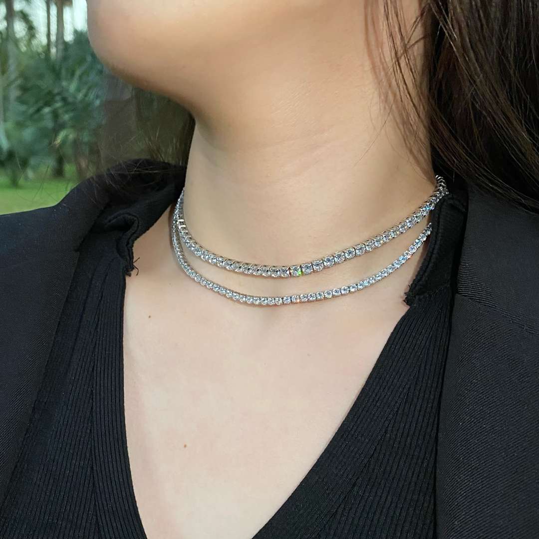 [Revel Jewelry]Elegant Tennis Chain Necklace