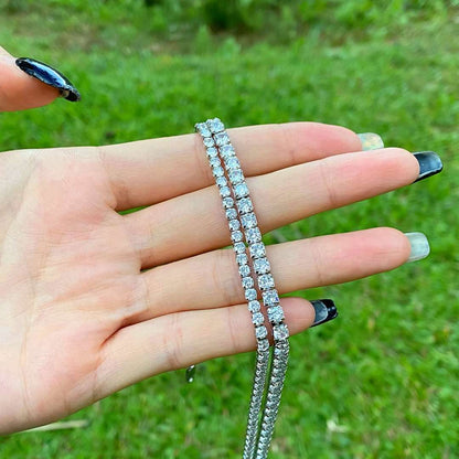 [Revel Jewelry]Elegant Tennis Chain Necklace