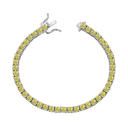 [Revel Jewelry]華麗なる輝きラウンドカットテニスブレスレット