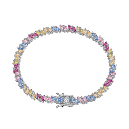 [Revel Jewelry]華やかな輝きを放つ多面カットパーティーブレスレット